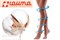 60% ХЛОПОК компрессионные чулки Lauma medical 2 класс компрессии открытый носок, строгая резинка